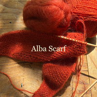 Alba Scarf Lambswool x Mohair Edition - PDF opskrift på dansk