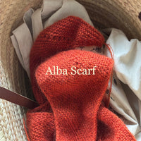 Alba Scarf Lambswool x Mohair Edition - PDF opskrift på dansk