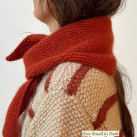 Alba Scarf Lambswool x Mohair Edition - PDF opskrift på dansk