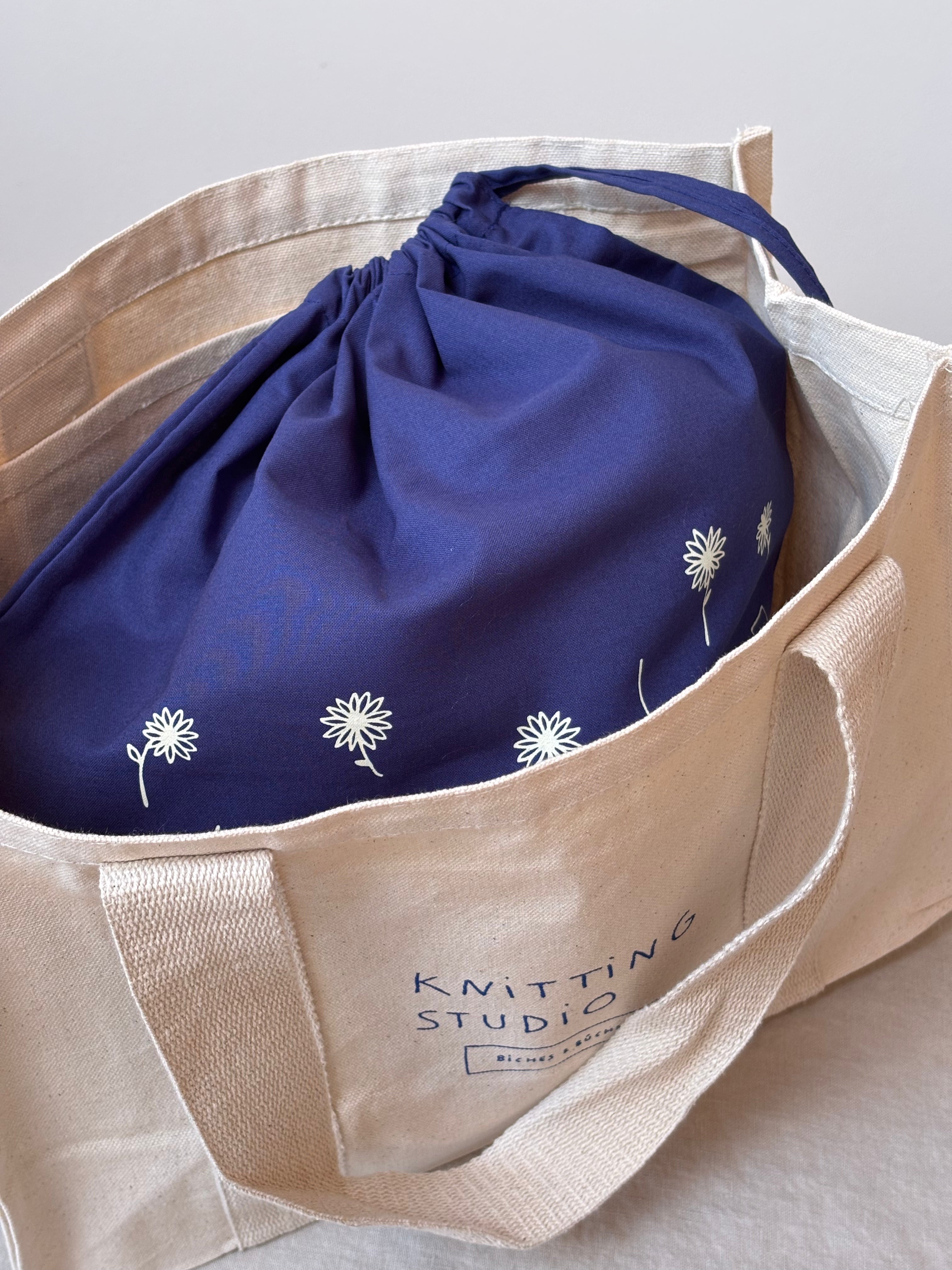 The Biches & Bûches Blue Pouch