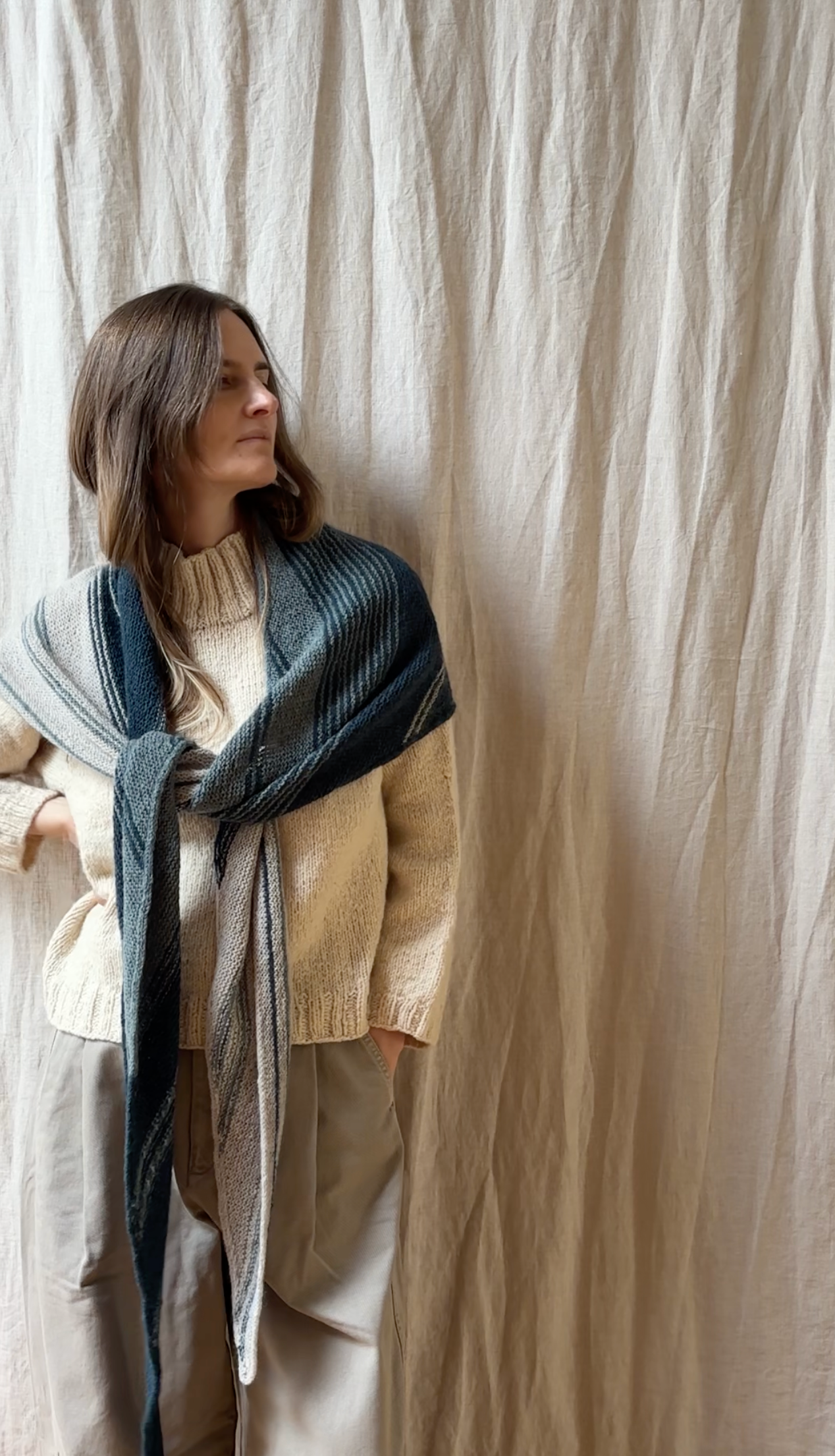 Blue Moves Shawl