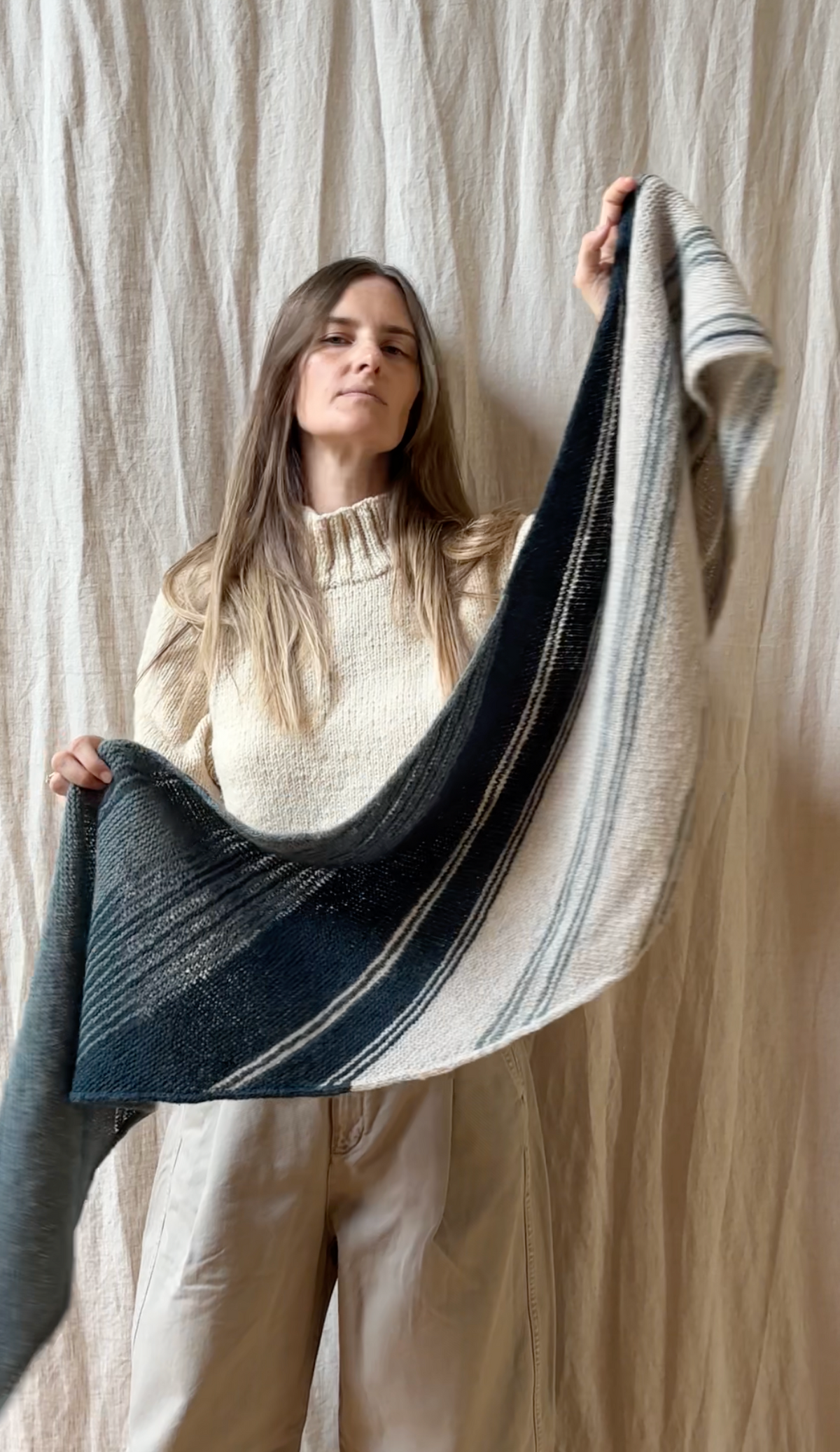 Blue Moves Shawl