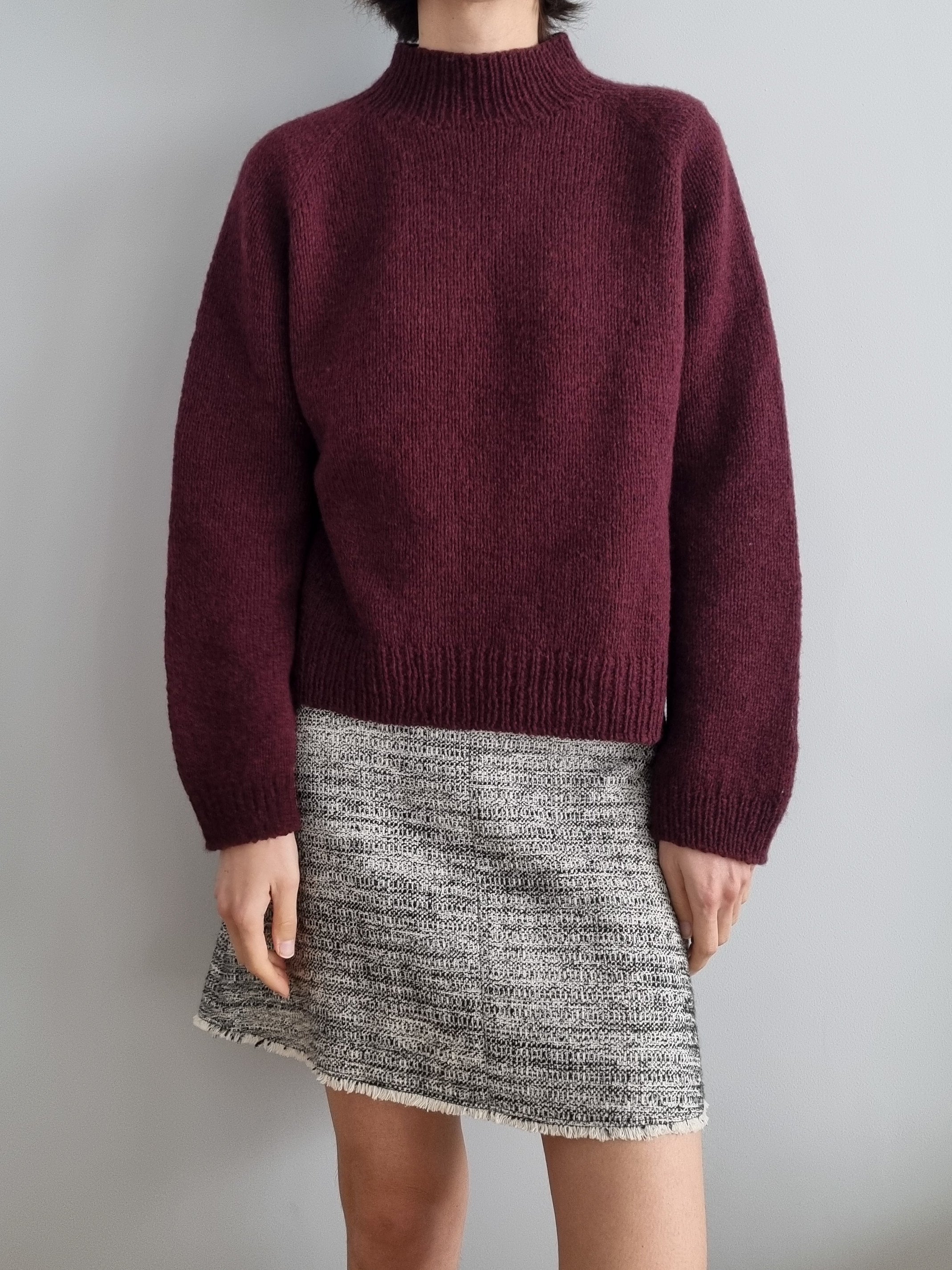 Burgundy Sweater by Joanna Filip