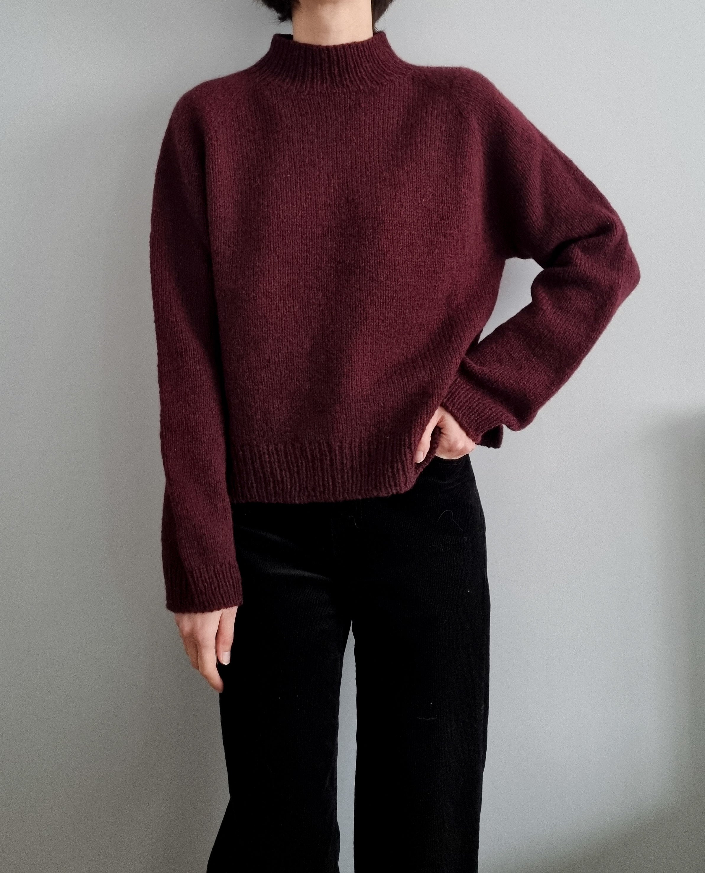 Burgundy Sweater by Joanna Filip