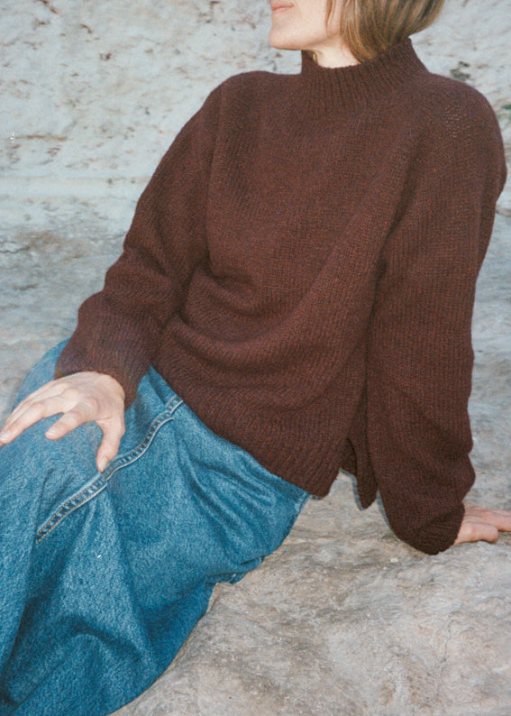 Burgundy Sweater by Joanna Filip