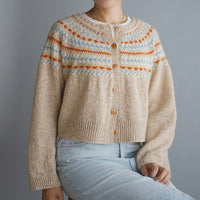 Amikomi Yoke Cardigan by Noriko Ichikawa