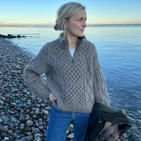 Dagmar Zipper Sweater by PetiteKnit x Hjelholt