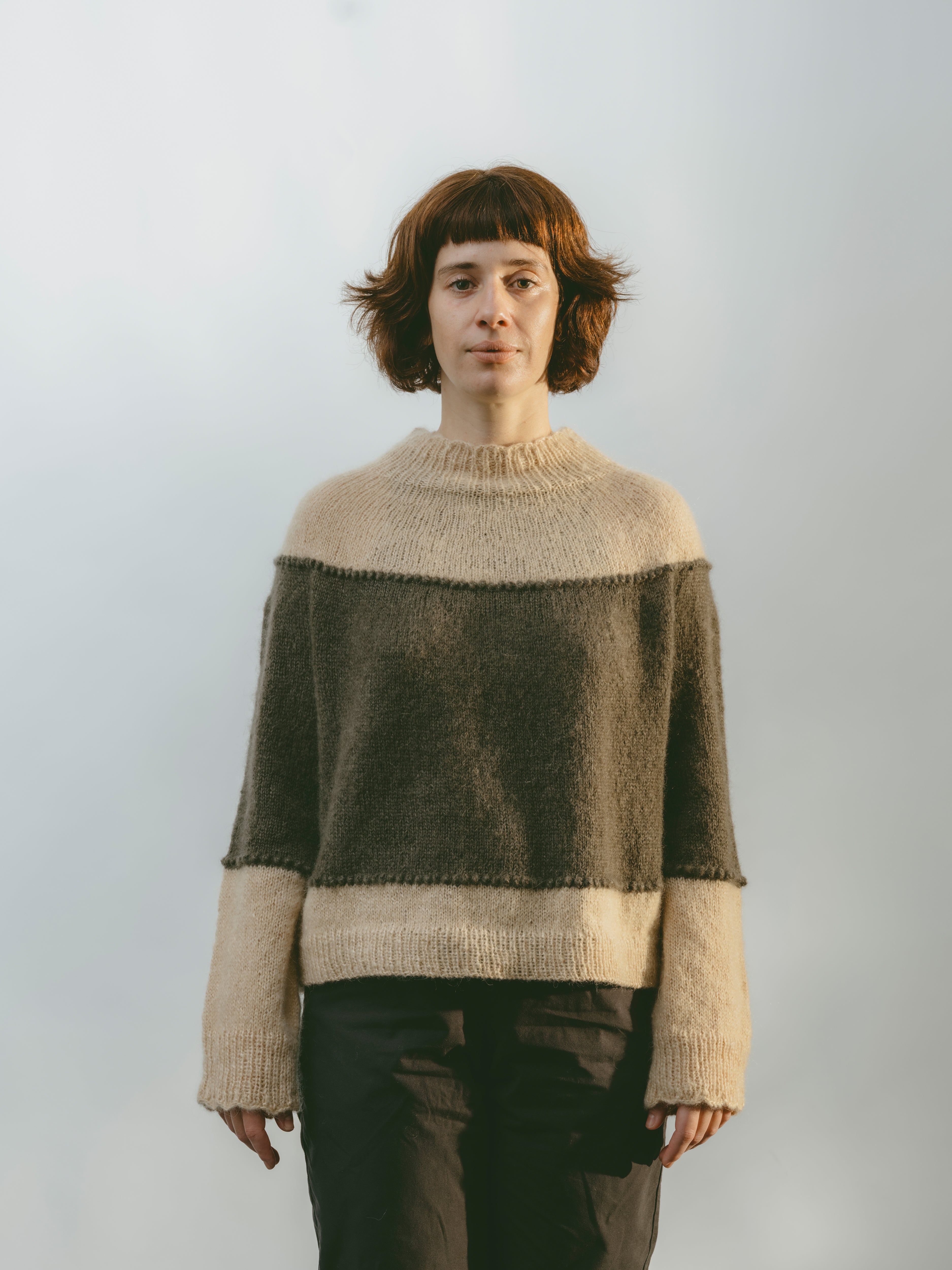 HATTARA YOKE Sweater by Camille Romano