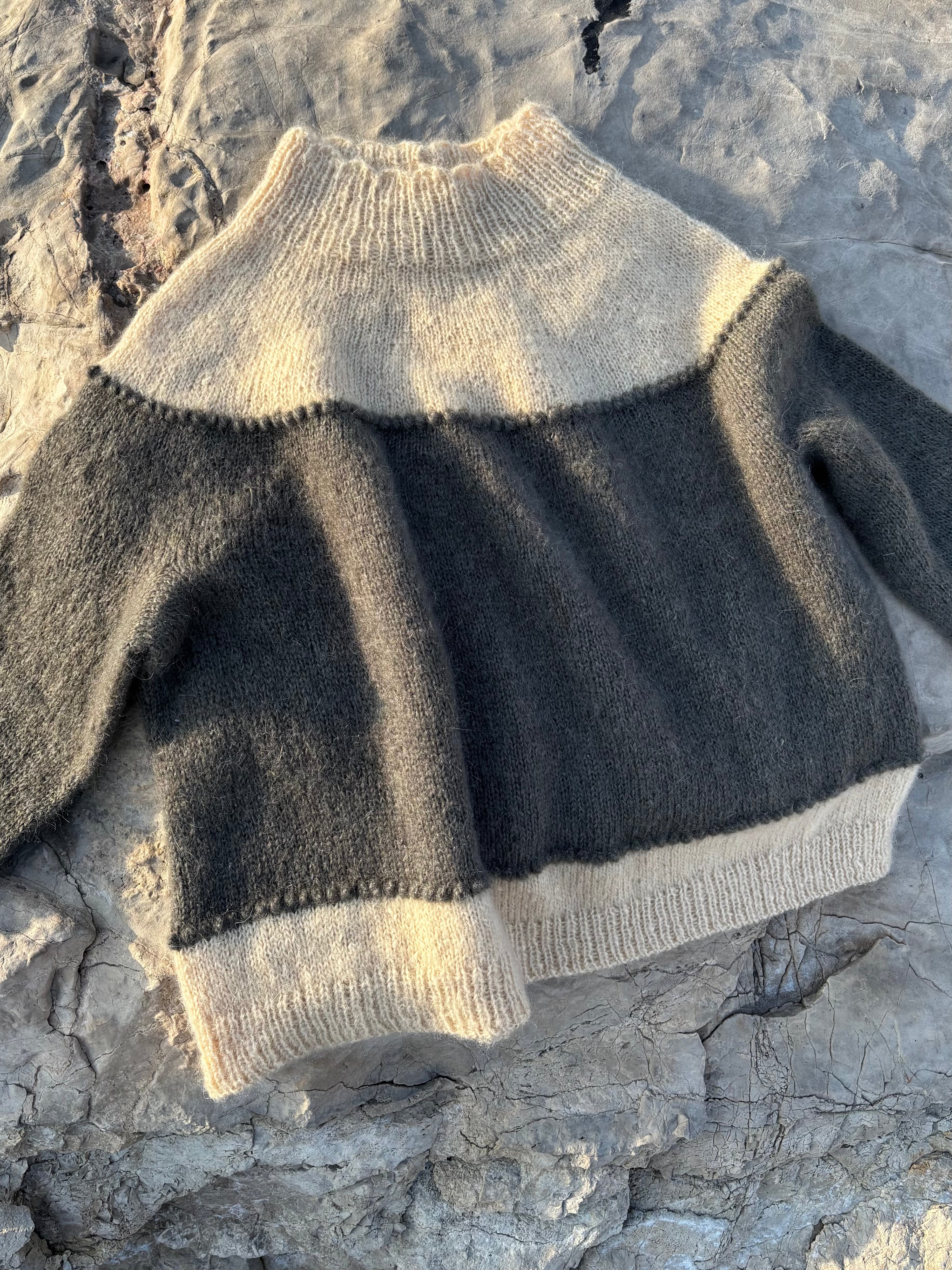 HATTARA YOKE Sweater by Camille Romano
