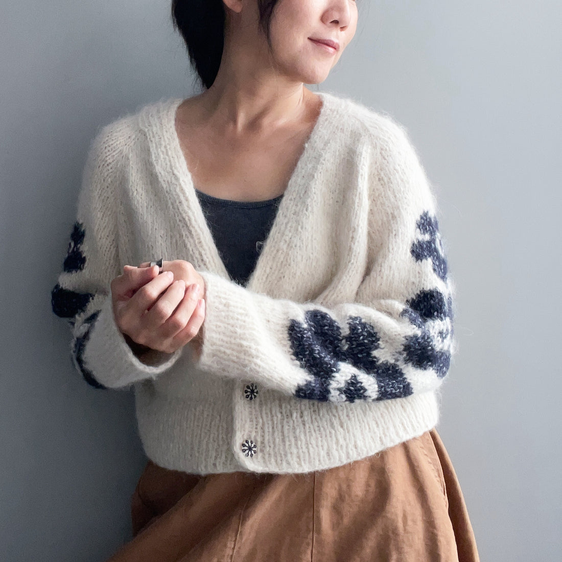 Bernice Yamagara Knits - the NOLA cardigan wool bundle