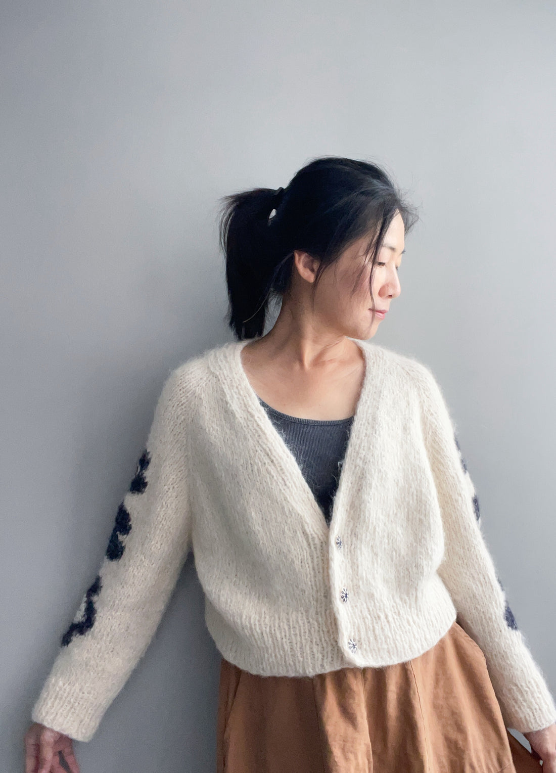 Bernice Yamagara Knits - the NOLA cardigan wool bundle