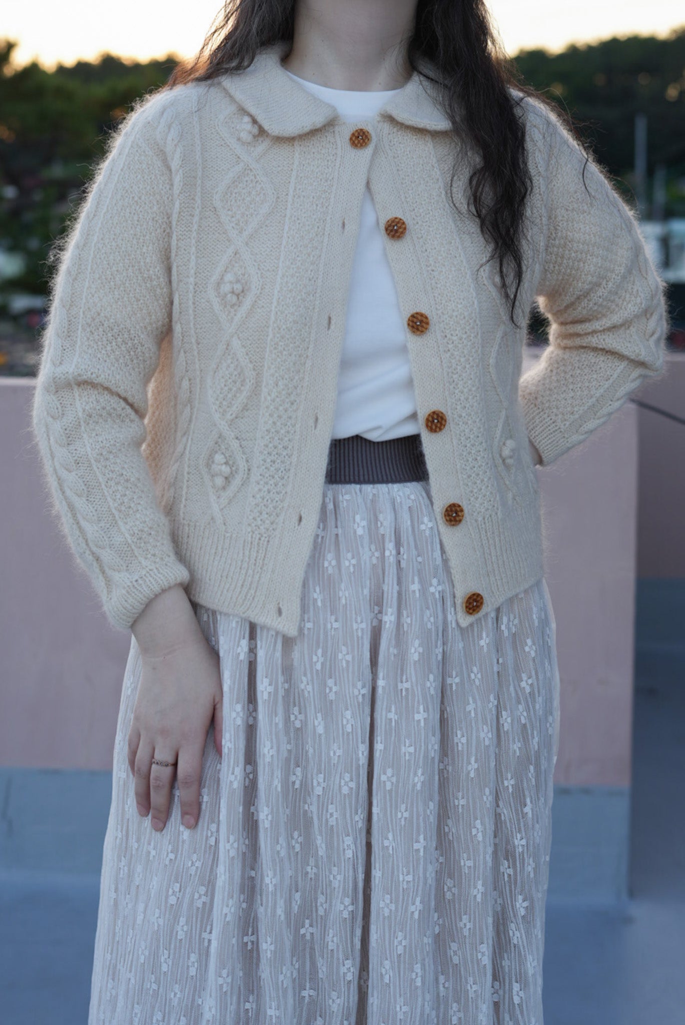 Athens Collar Cardigan by Soop Knits