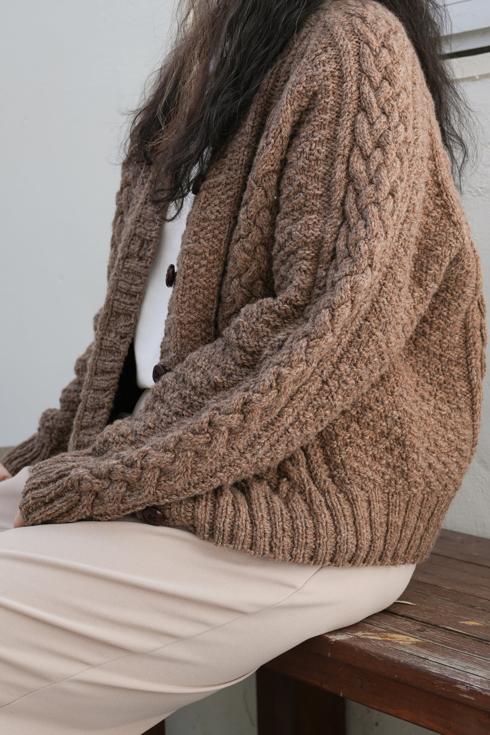 Rustic Weave Cardigan by Soop Knits