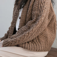 Rustic Weave Cardigan by Soop Knits
