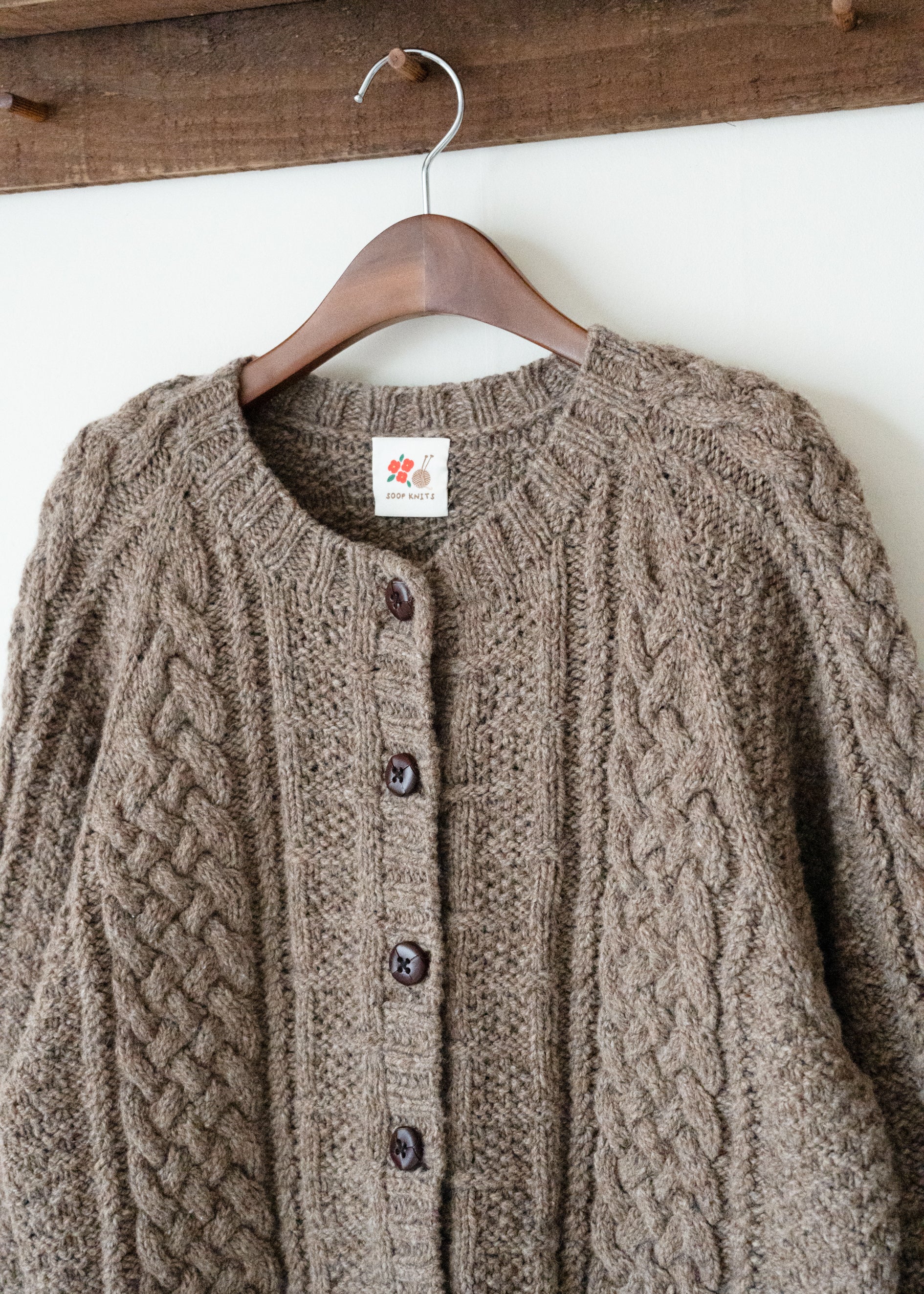 Rustic Weave Cardigan by Soop Knits