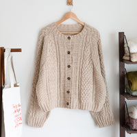 Rustic Weave Cardigan by Soop Knits