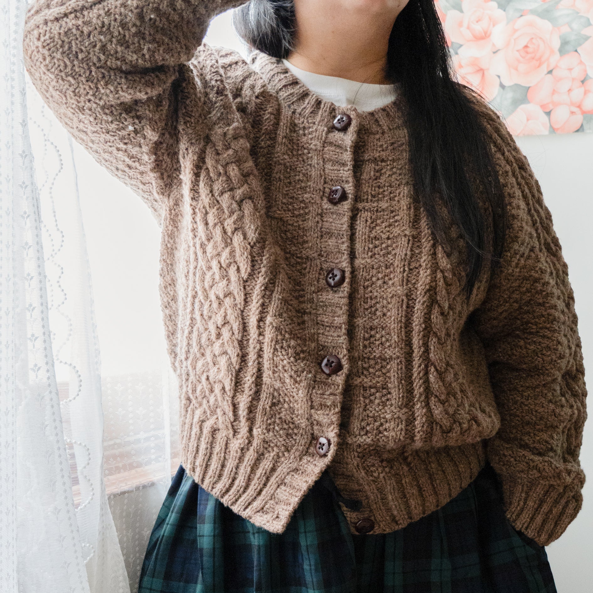 Rustic Weave Cardigan by Soop Knits