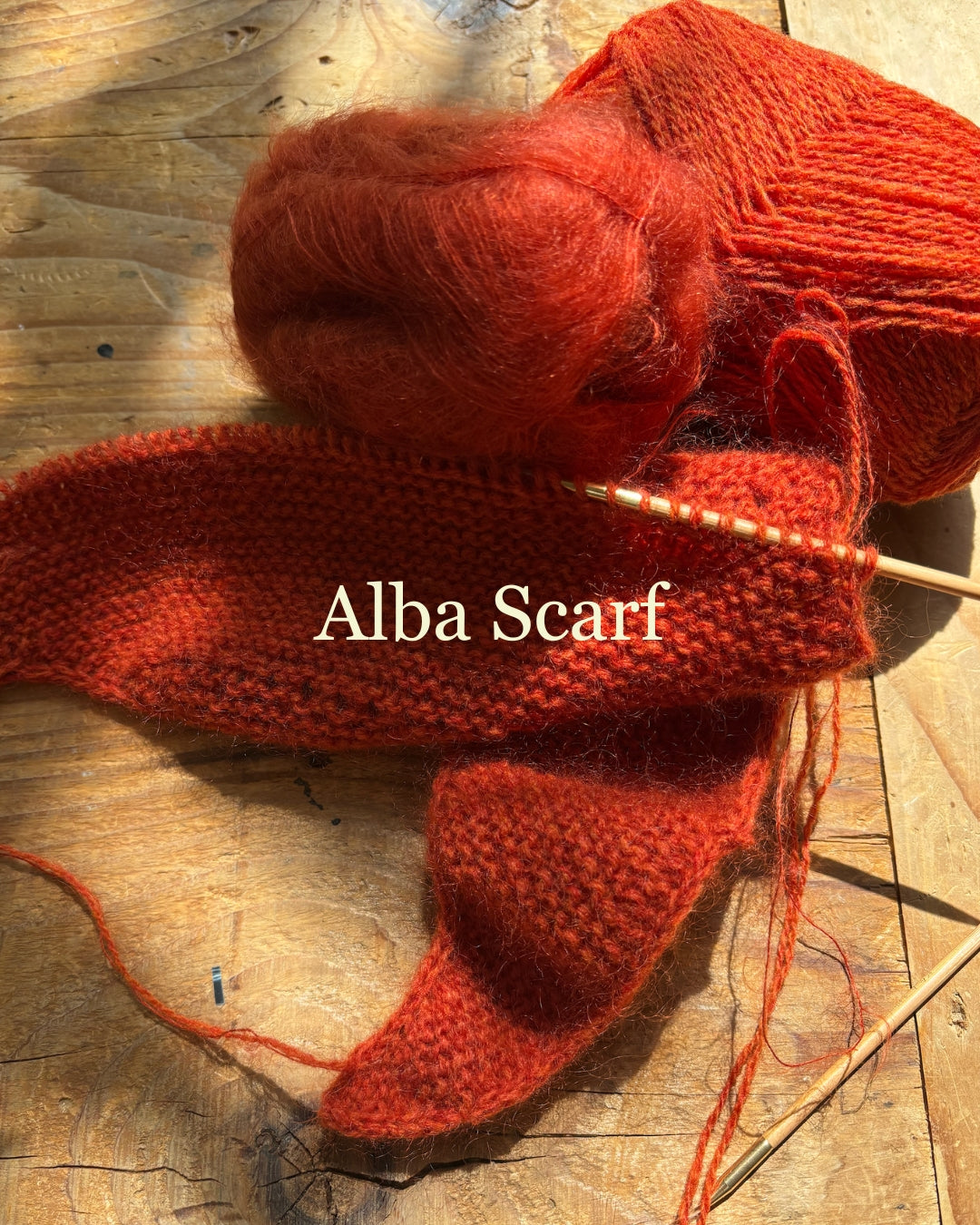 Alba Scarf Lambswool x Mohair Edition - PDF pattern in English