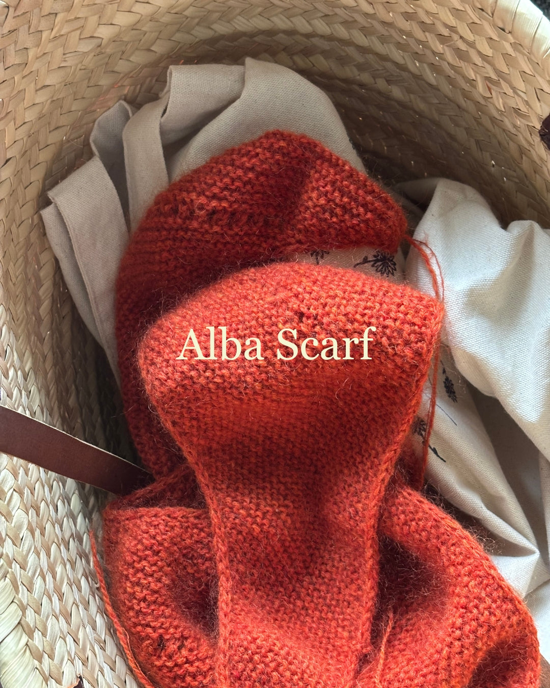 Alba Scarf Lambswool x Mohair Edition - PDF pattern in English