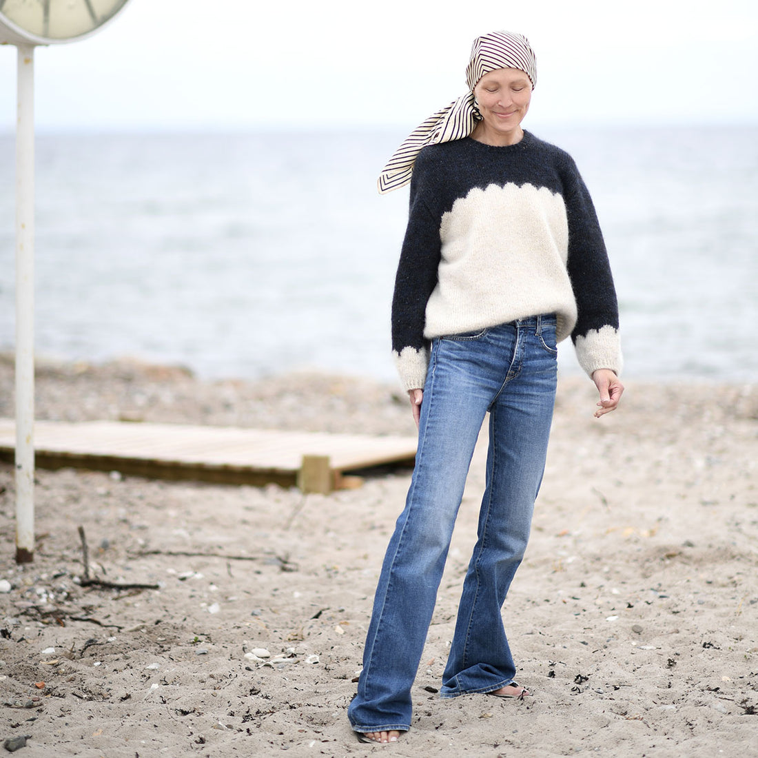 Anne Ventzel - The BELLA BLOCKING sweater Isager wool bundle