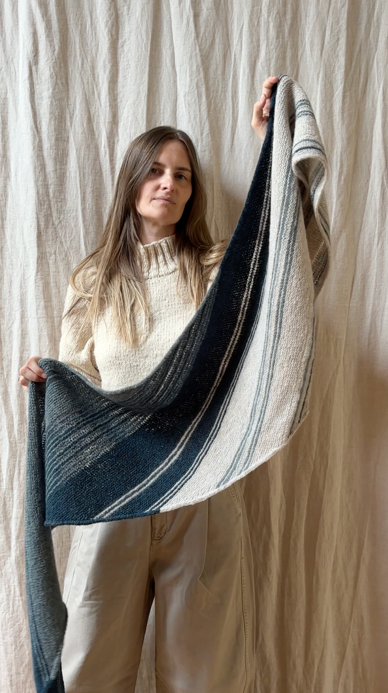 Blue Moves Shawl