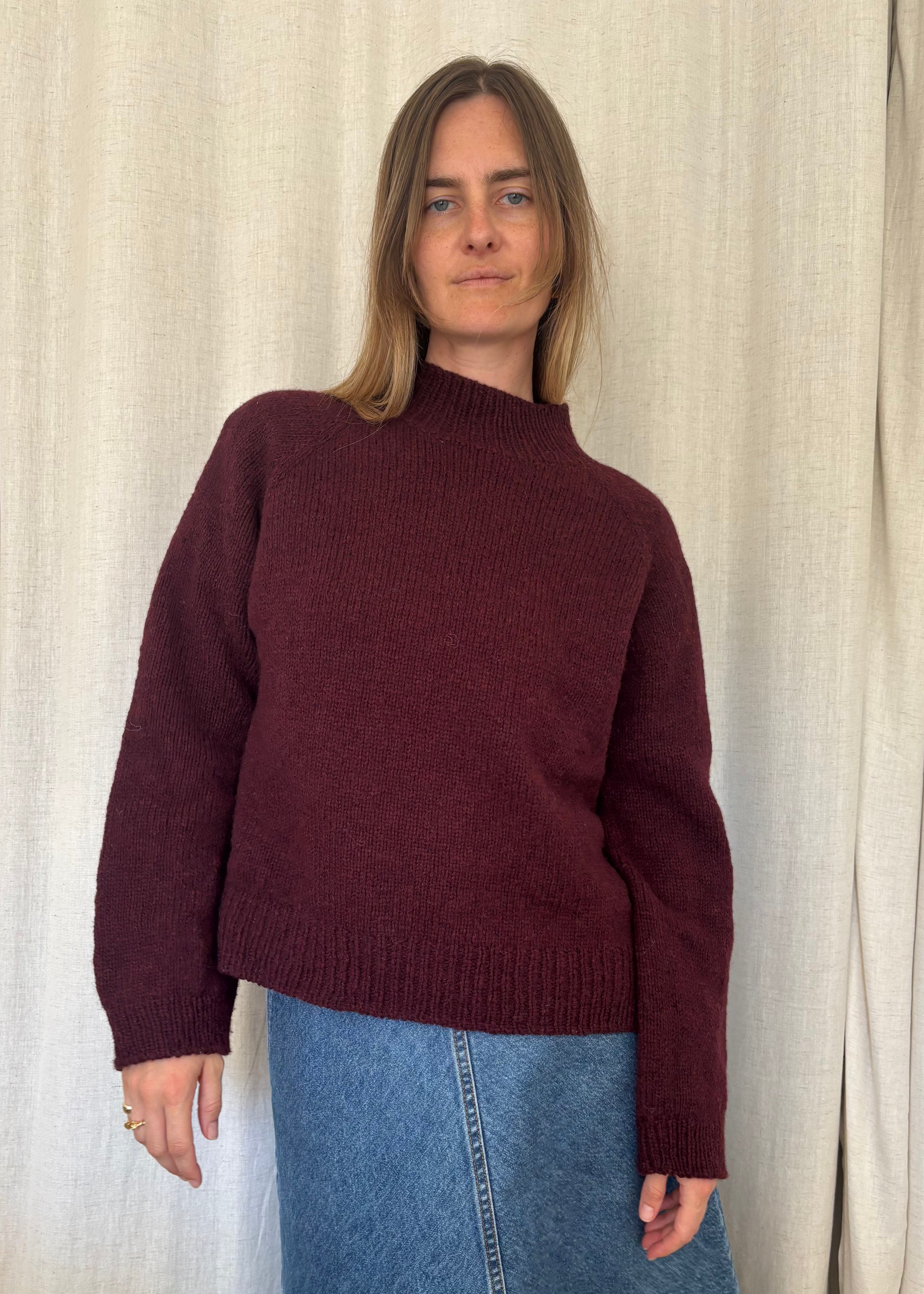 Burgundy Sweater by Joanna Filip