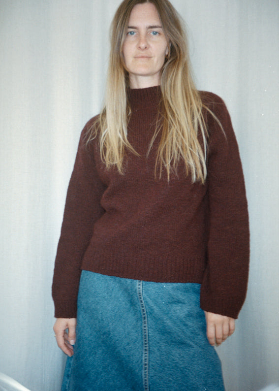 Burgundy Sweater by Joanna Filip