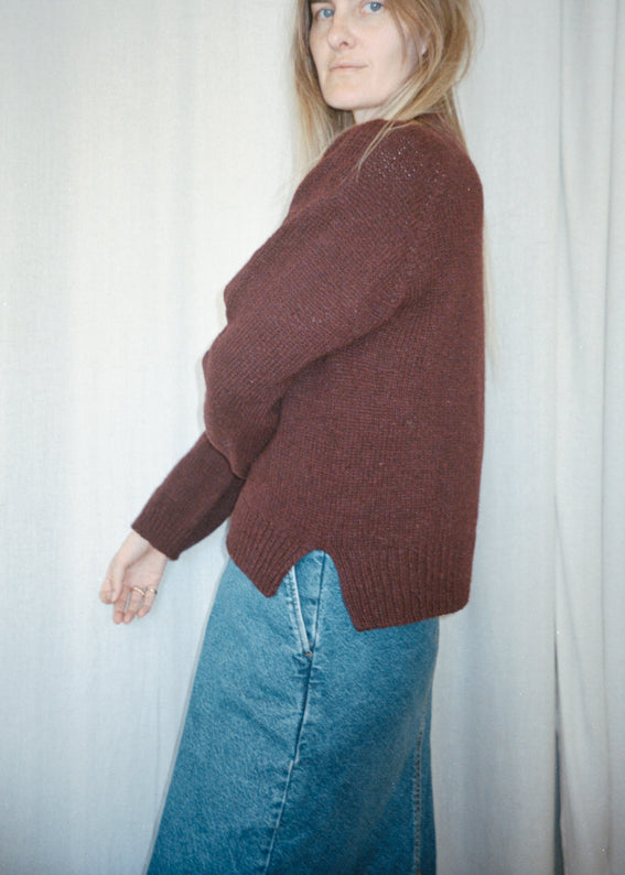 Burgundy Sweater by Joanna Filip