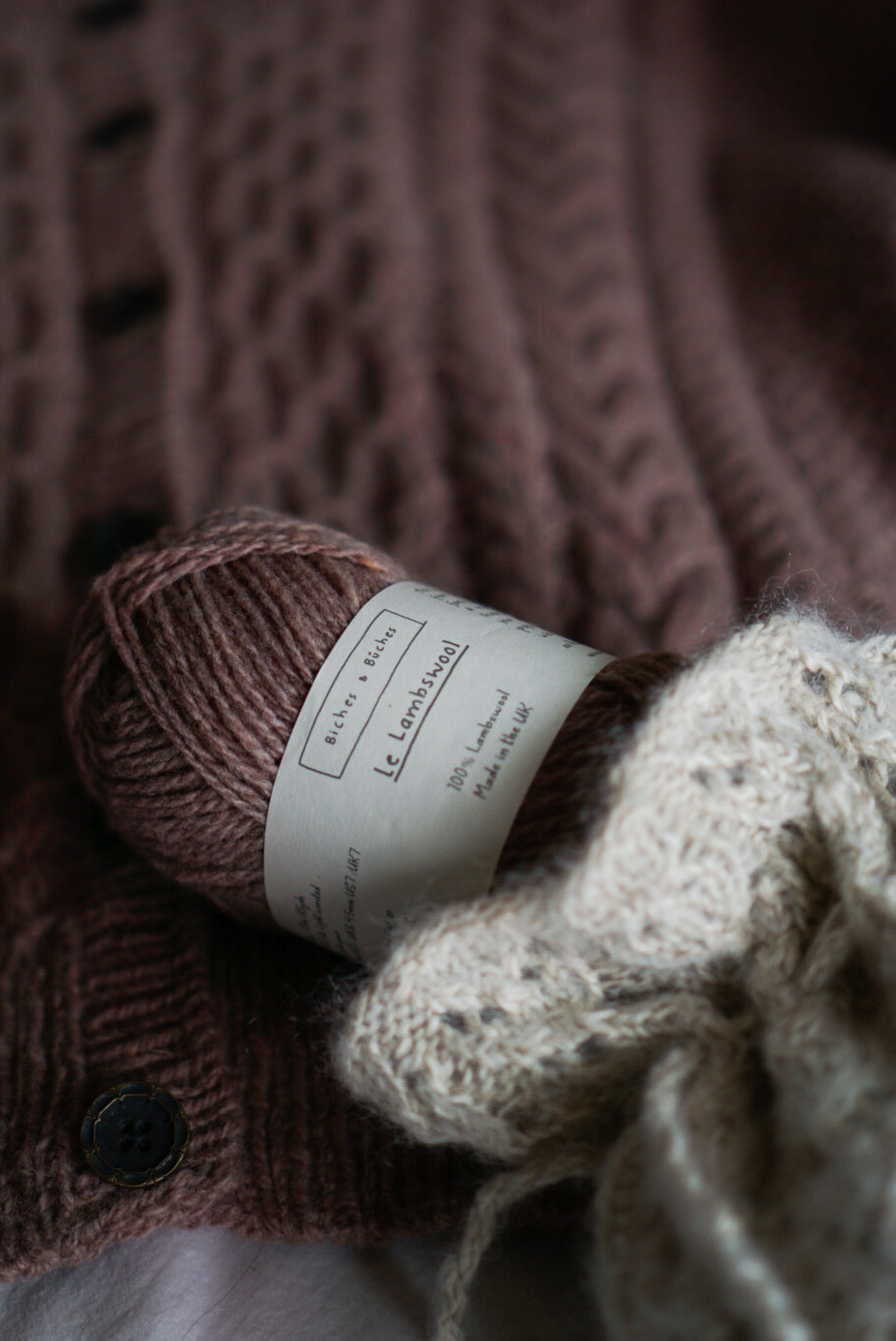 SoopKnits - Smocky Cardigan wool bundle