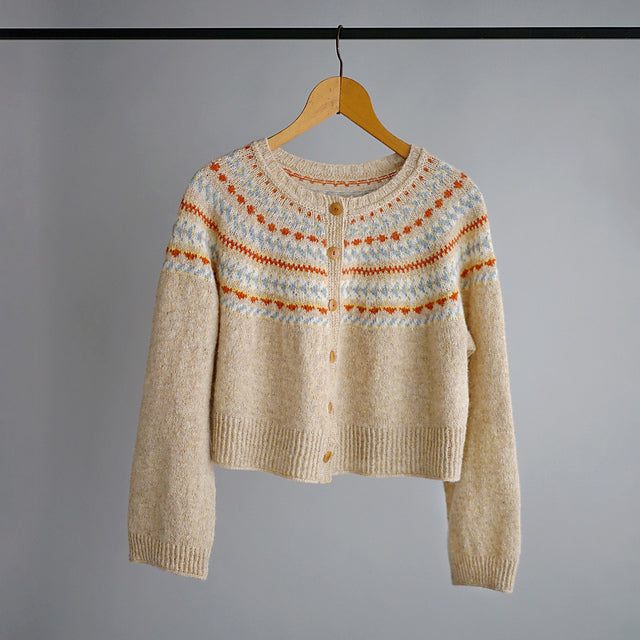 Amikomi Yoke Cardigan by Noriko Ichikawa