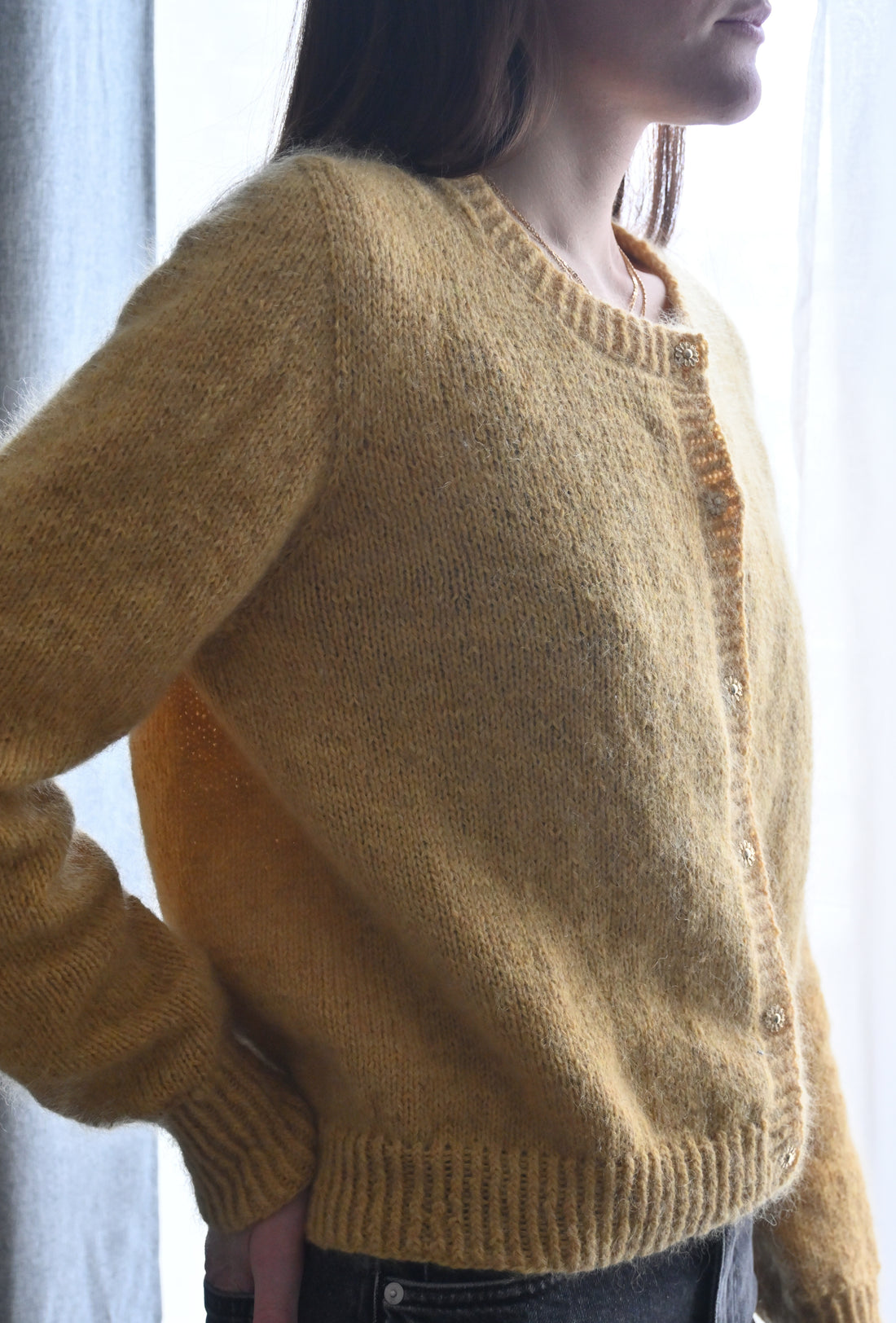 Sandrine C. Knit Studio - Mimosa Cardigan wool bundle