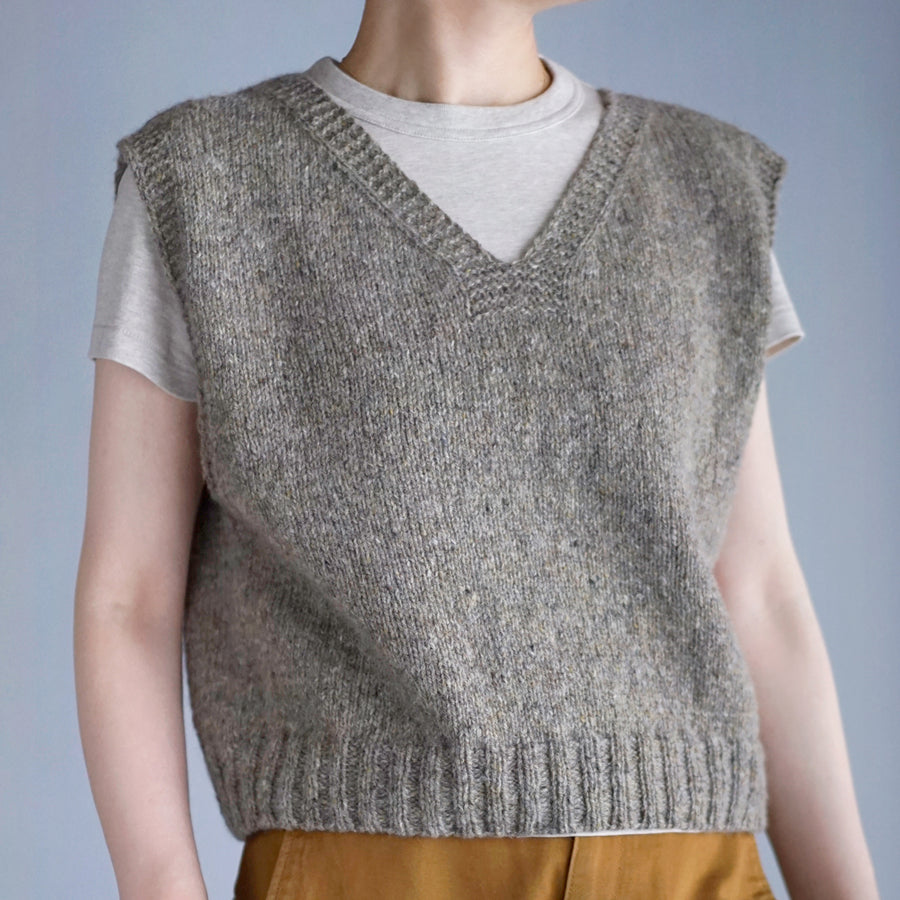 Garter Edge Vest by Noriko Ichikawa