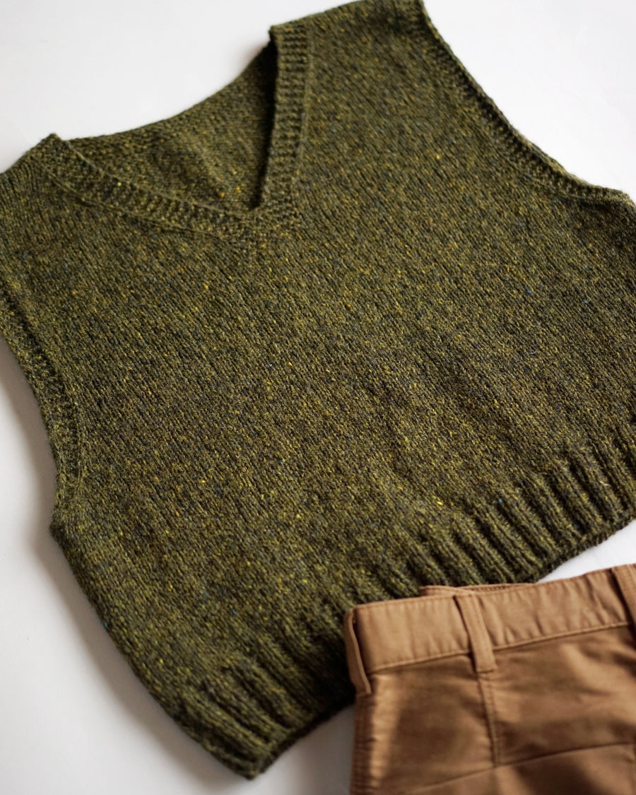 Garter Edge Vest by Noriko Ichikawa