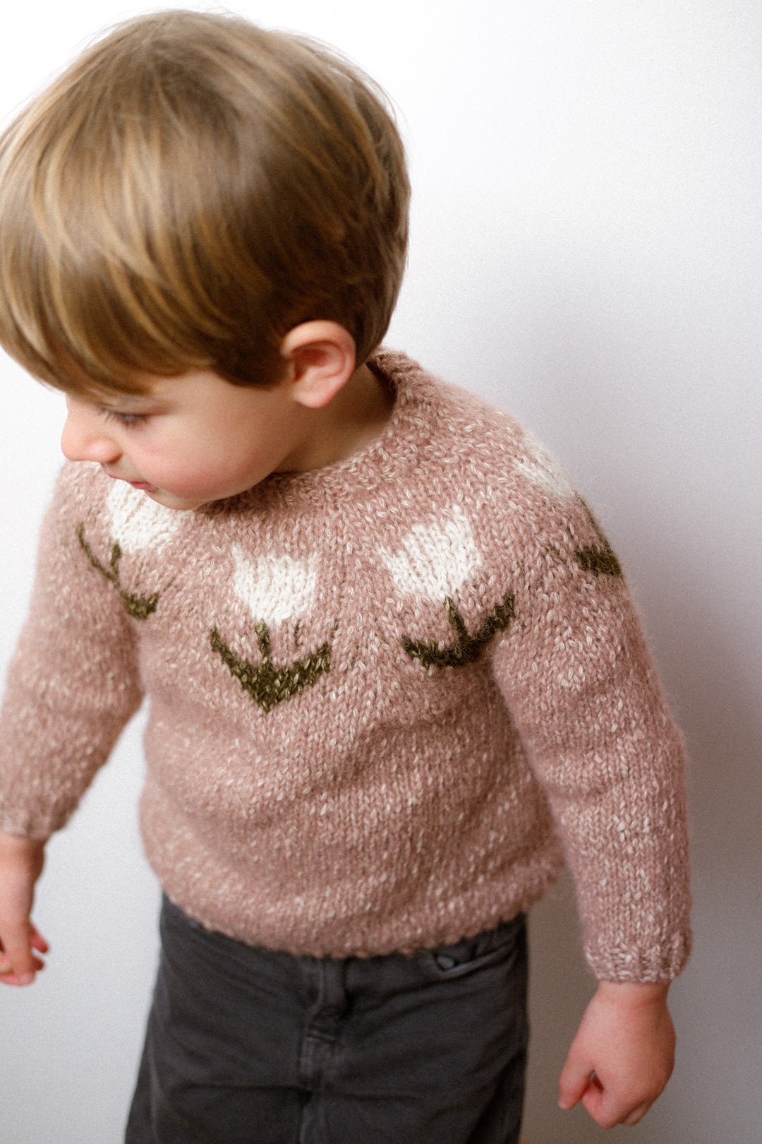 Winter Bulbs Sweater Junior Version by Laura Menendez Mimosa Cafe Lanar