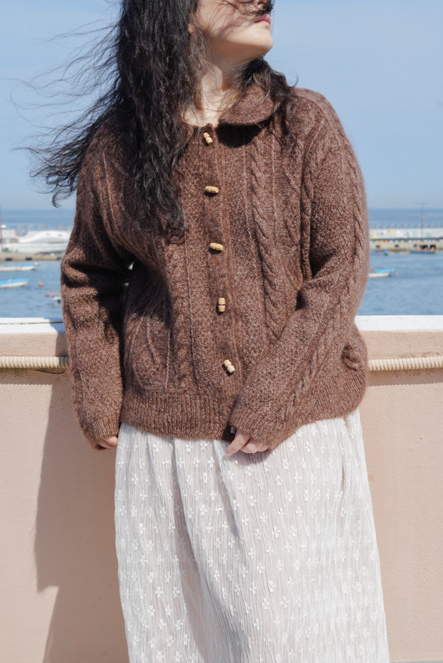 Athens Collar Cardigan by Soop Knits