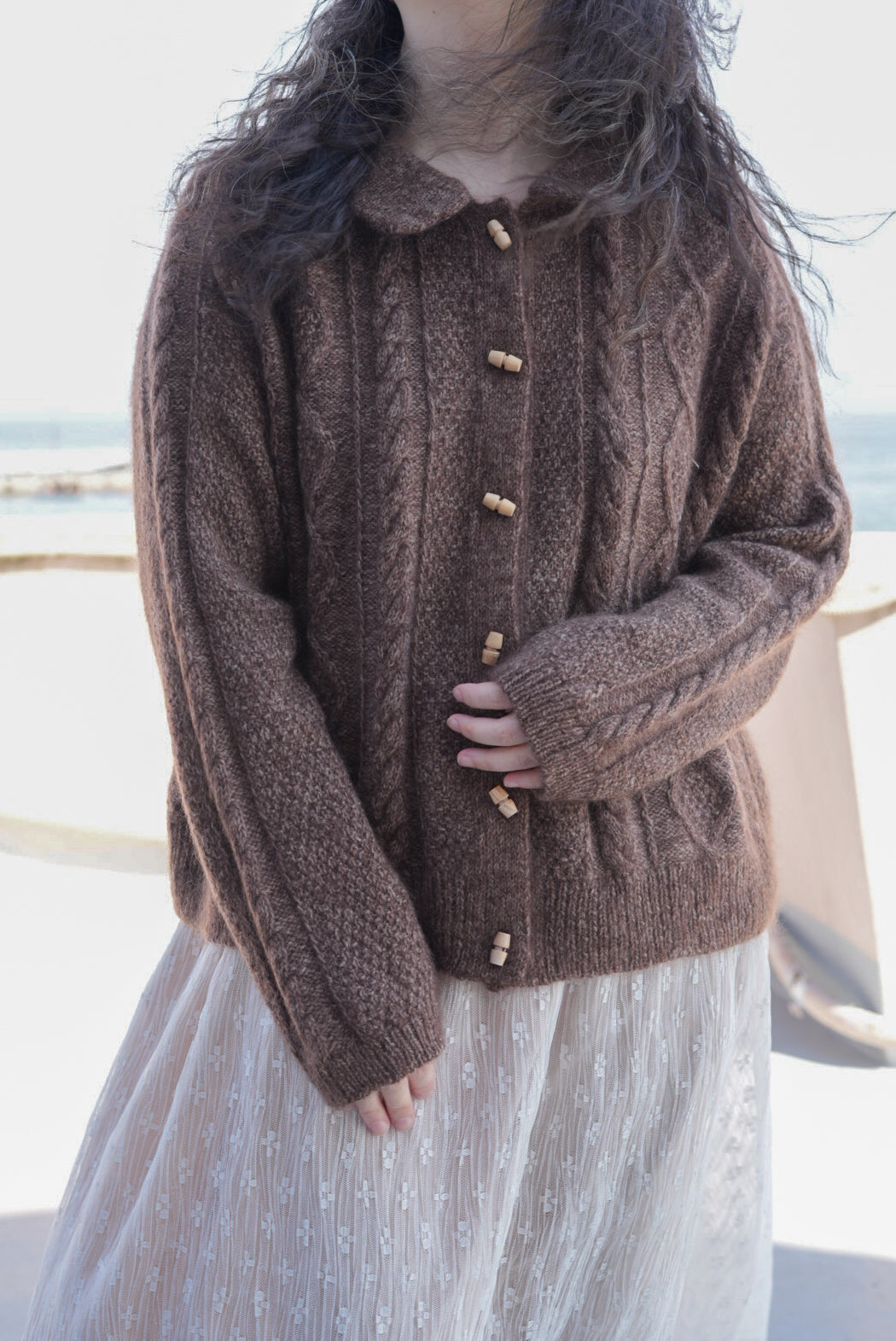Athens Collar Cardigan by Soop Knits