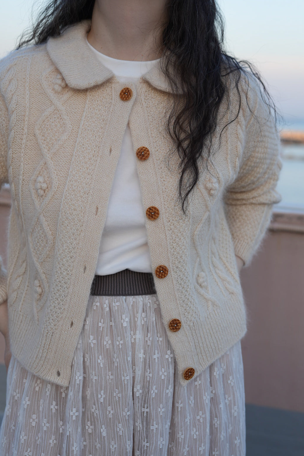 Athens Collar Cardigan by Soop Knits