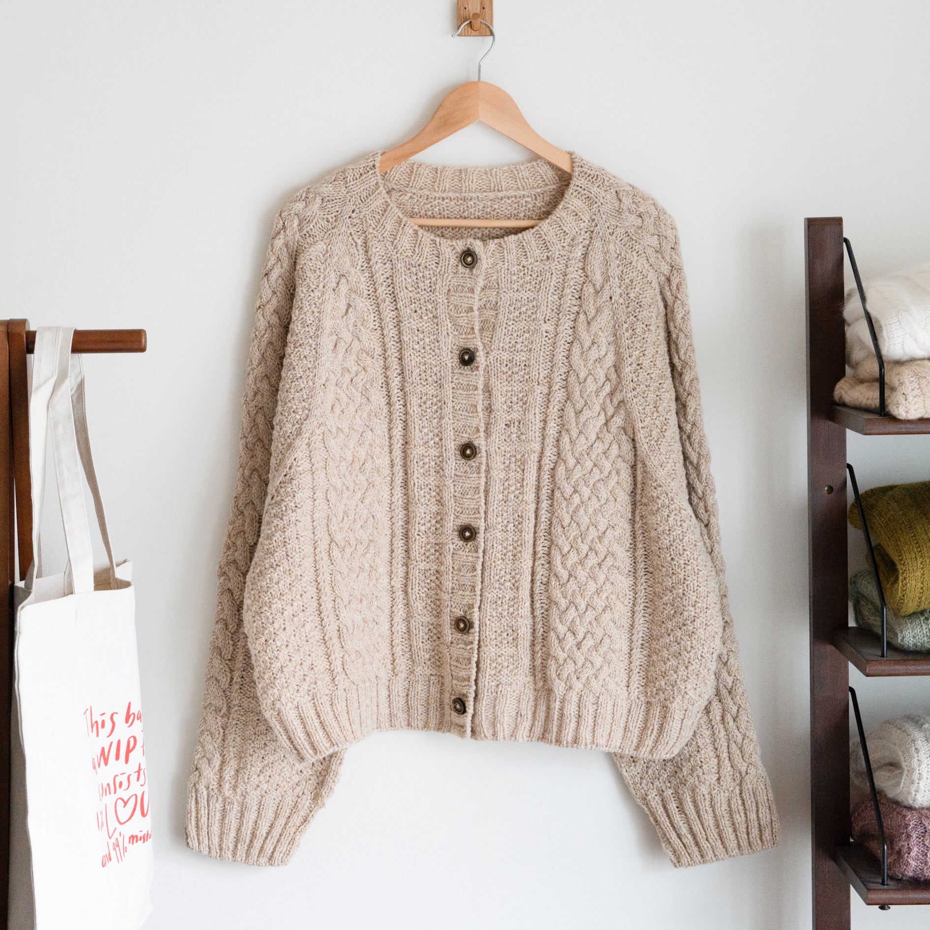 Rustic Weave Cardigan by Soop Knits