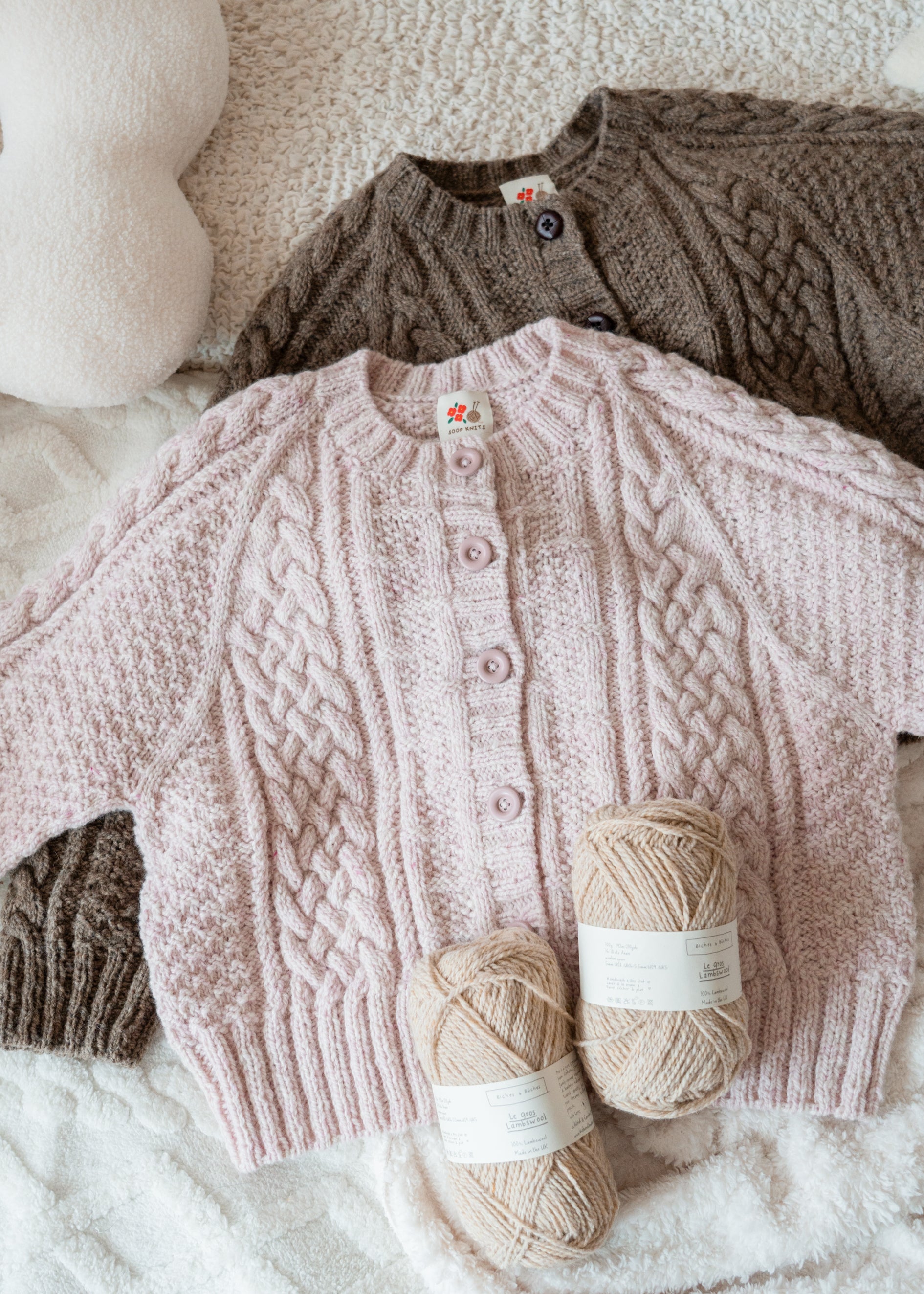 Rustic Weave Cardigan by Soop Knits