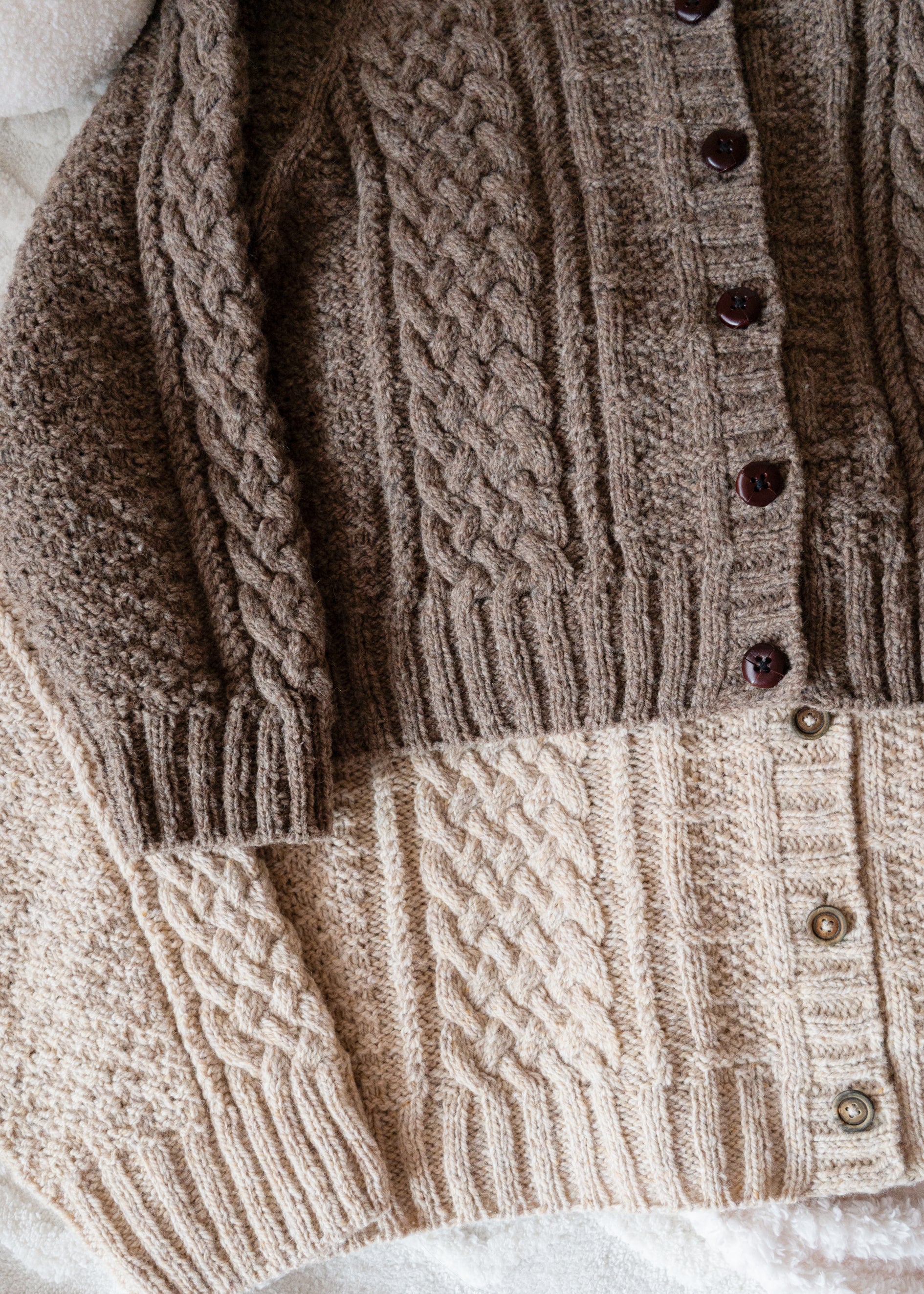 Rustic Weave Cardigan by Soop Knits