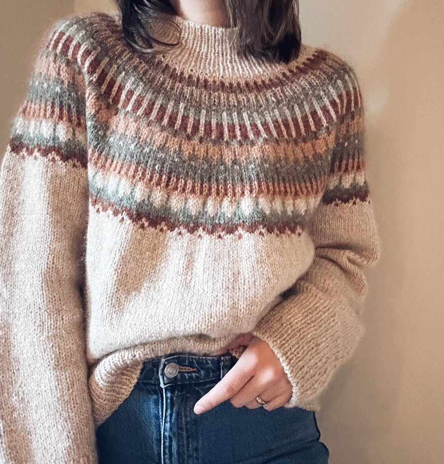 Celeste Sweater by PetiteKnit - Biches & Bûches Wool Bundle