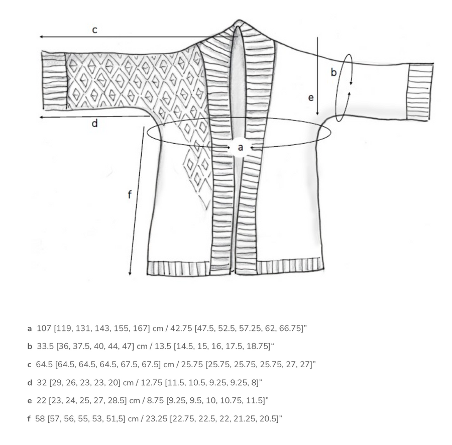 Tursa Cardigan by Natasja Hornby, Moonstruck Knits