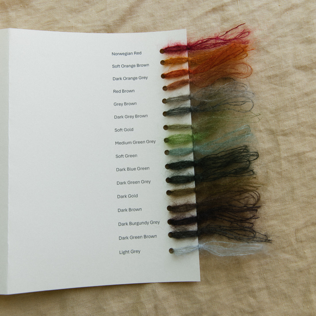 Shade Card Le Petit Silk & Mohair