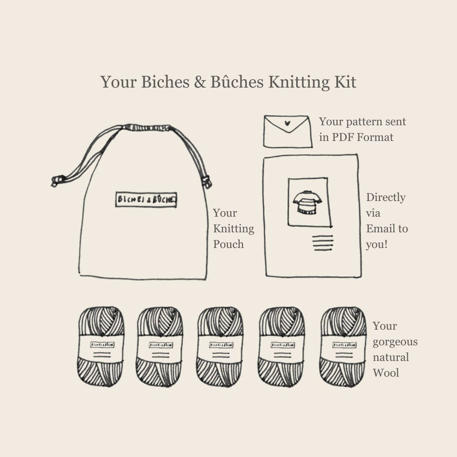 The Biches & Bûches no. 95 knitting kit