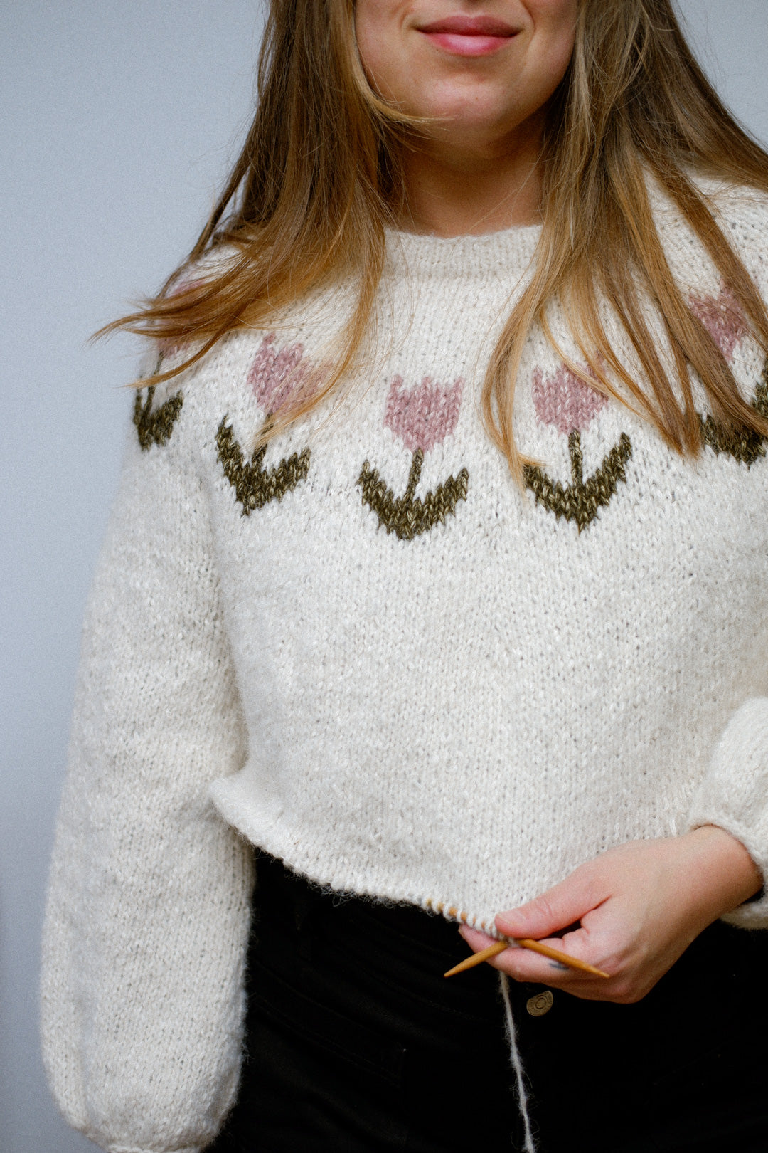 Winter Bulbs Sweater by Laura - Mimosa Cafe Lanar