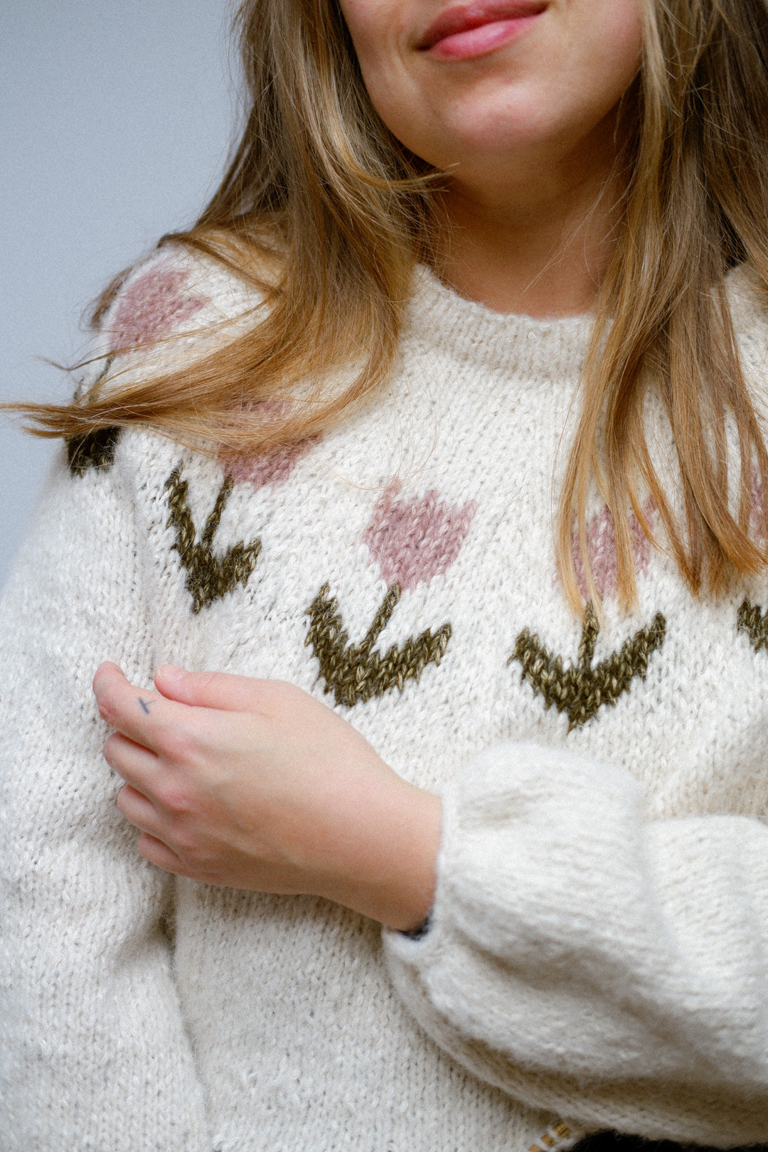 Winter Bulbs Sweater by Laura - Mimosa Cafe Lanar