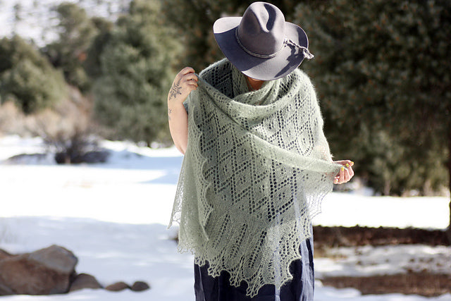 Rosemary Hill - The Through The Gate Gently Shawl wool bundle